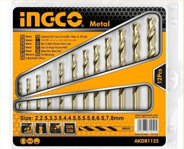 Сверло INGCO AKDB1125, 12 шт.