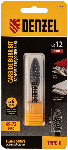Сверло DENZEL 72063 6 мм, 1 шт. купить,9340