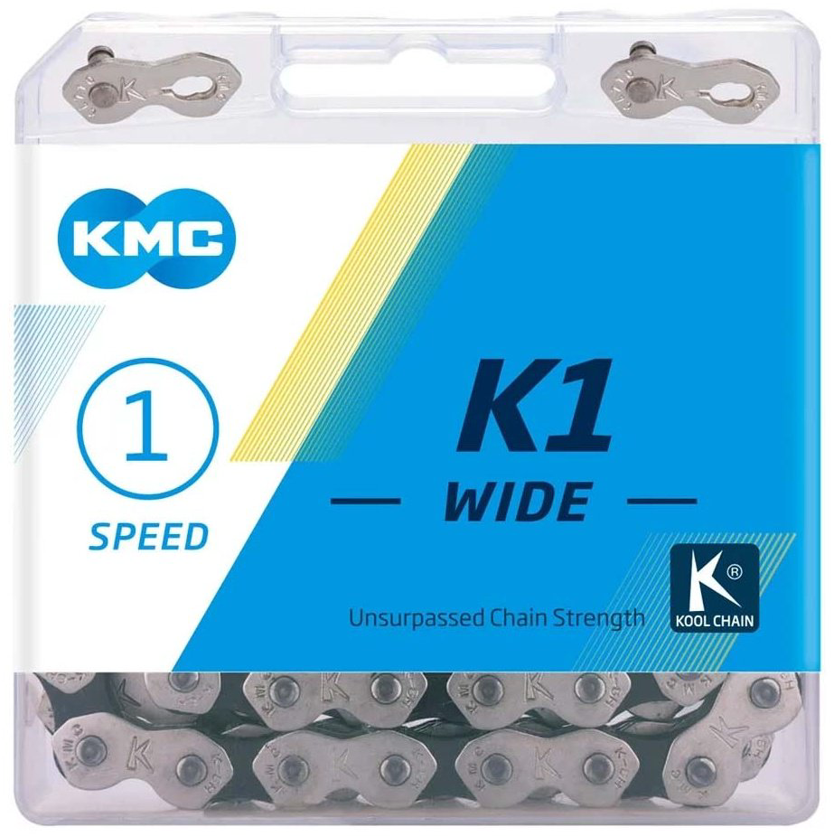 Цепь KMC цепь K1 wide - speed 1, links 112//1/2" x 1/8"