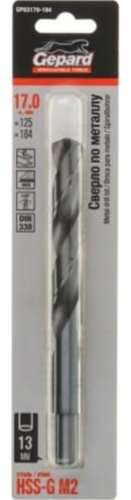 Сверло Gepard по металлу GP03170-184 17 мм, 1 шт.