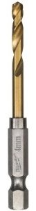 Сверло Milwaukee по металлу Shokwave HSS-G Tin Red 48894708 4 мм, 2 шт. купить,NaN