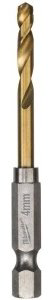 Сверло Milwaukee по металлу Shokwave HSS-G Tin Red 48894708 4 мм, 2 шт. купить,NaN