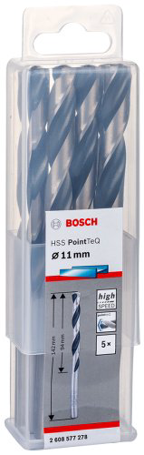 Сверло Bosch спиральное 2608577278 11 мм, 5 шт.