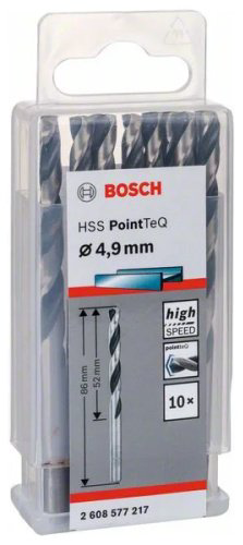 Сверло Bosch спиральное 2608577217 4.9 мм, 10 шт.