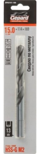 Сверло Gepard по металлу GP03151-169 15 мм, 1 шт.