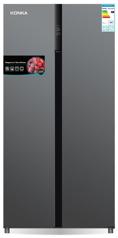 Холодильник KONKA KRSB-600GG серый - ForteMarket Холодильник KONKA KRSB-600GG серый купить,449990