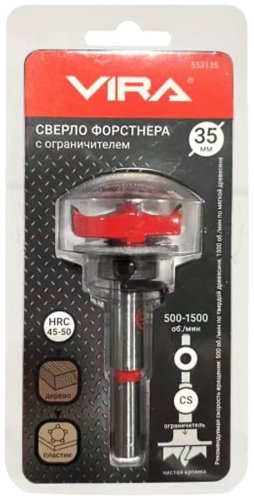 Сверло Vira Форстнера 553135 35 мм, 1 шт.