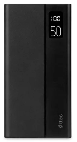 Power Bank Ttec ReCharger Mega LCD 50000 мАч PD 20Вт 2BB197S Black купить,0