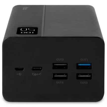 Power Bank Ttec ReCharger Mega LCD 50000 мАч PD 20Вт 2BB197S Black купить,0