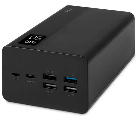 Power Bank Ttec ReCharger Mega LCD 50000 мАч PD 20Вт 2BB197S Black купить,0