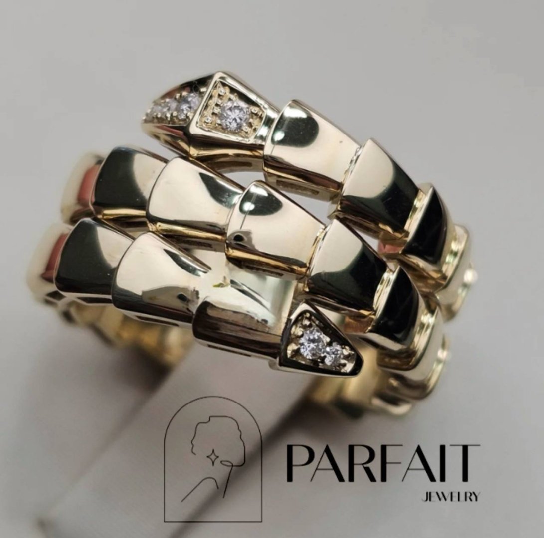 Кольцо PARFAIT JEWELRY GFC_PJ_Zmeika_IG_147 размер 19 вес 2.86 г золото, фианит купить,NaN