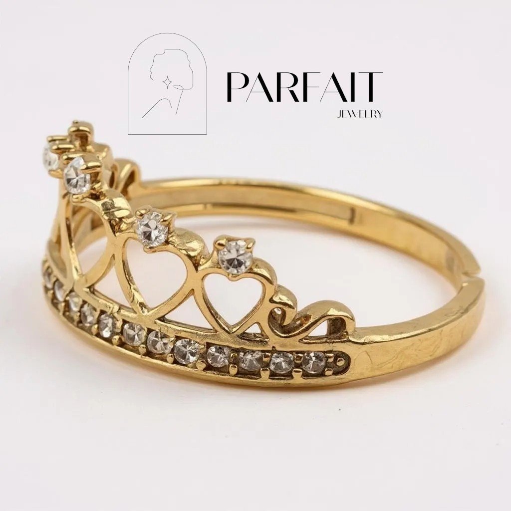 Кольцо PARFAIT JEWELRY GFC_PJ_LOVE_07 размер 17 вес 1.11 г золото, фианит купить,NaN