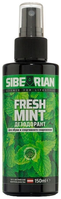 Средство для чистки обуви Sibearian дезодорант бесцветный, Fresh Mint купить,NaN
