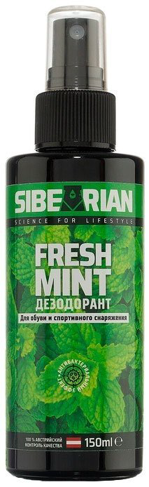 Средство для чистки обуви Sibearian дезодорант бесцветный, Fresh Mint купить,NaN
