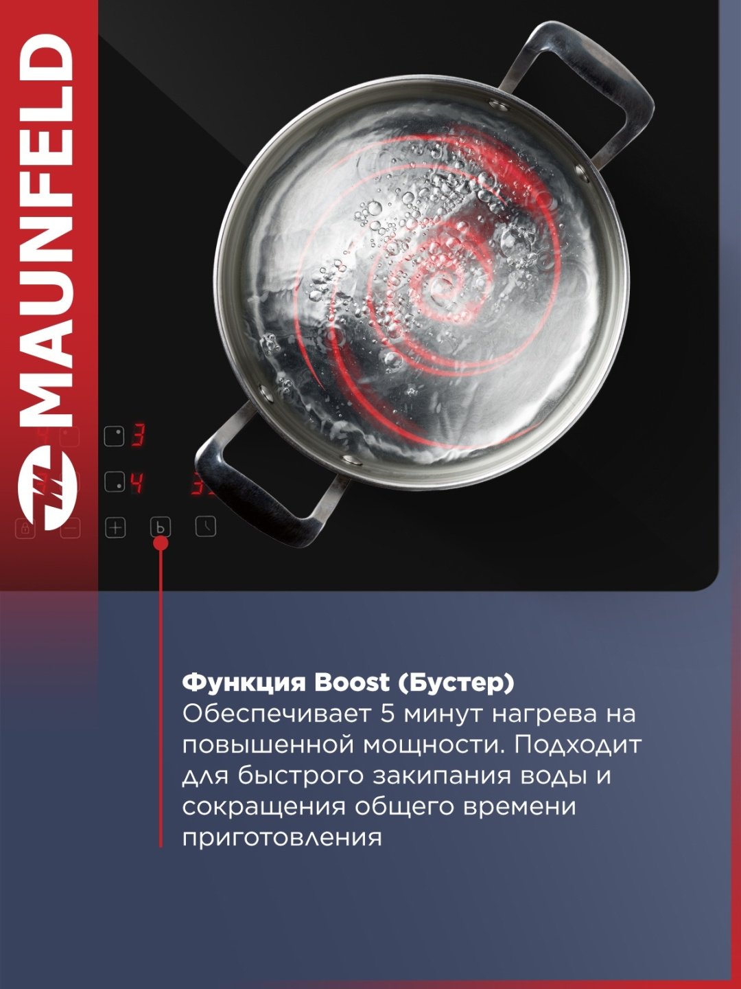 Варочная поверхность MAUNFELD AVI594BK черный