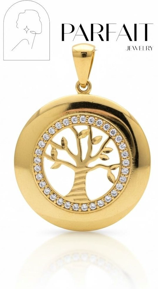 Подвеска PARFAIT JEWELRY GFC_PJ_ДеревоЖизни_03 вес 2.34 г золото, фианит купить,NaN