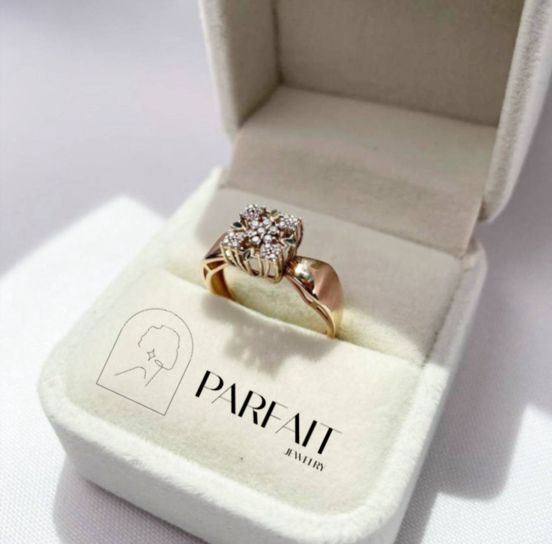 Кольцо PARFAIT JEWELRY GFC_PJ_КВК_08 размер 19 вес 2.32 г золото, фианит купить,NaN