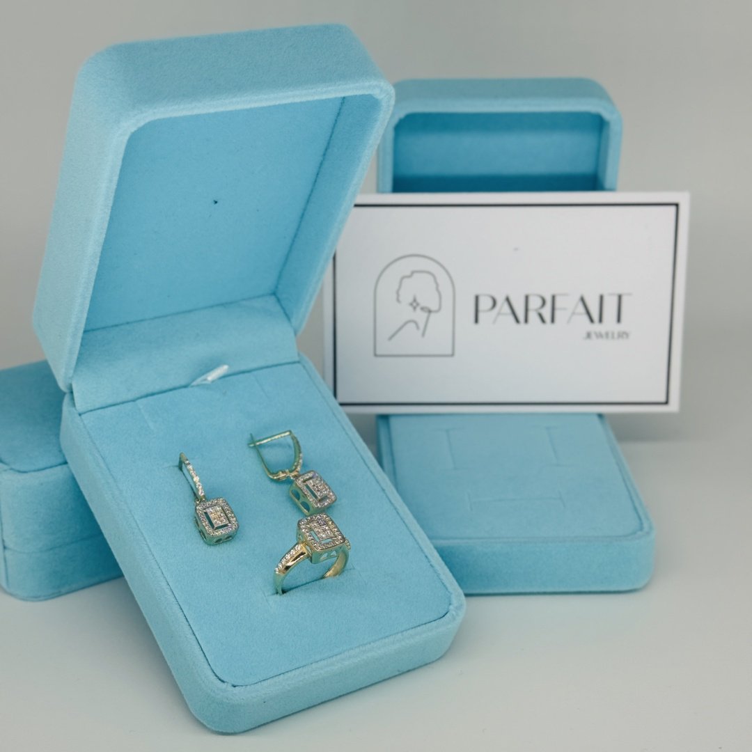 PARFAIT JEWELRY PJ_STbaget_18.5размер_3 вес 6.55 г золото, фианит купить,NaN