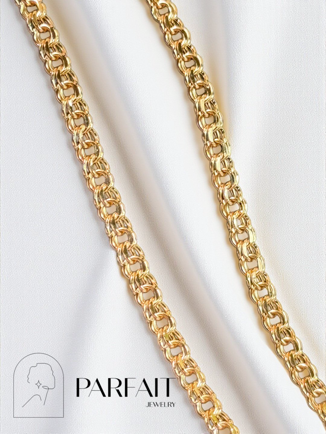 Колье PARFAIT JEWELRY Колье_Сердце_Бисмарк_PJ10 длина 55 см вес 5.1 г золото, фианит купить,NaN