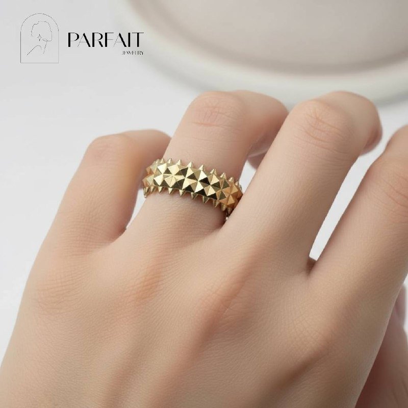 Кольцо PARFAIT JEWELRY PJ_2Шипы_18размер_02 размер 18 вес 2.2 г золото, без вставок купить,NaN