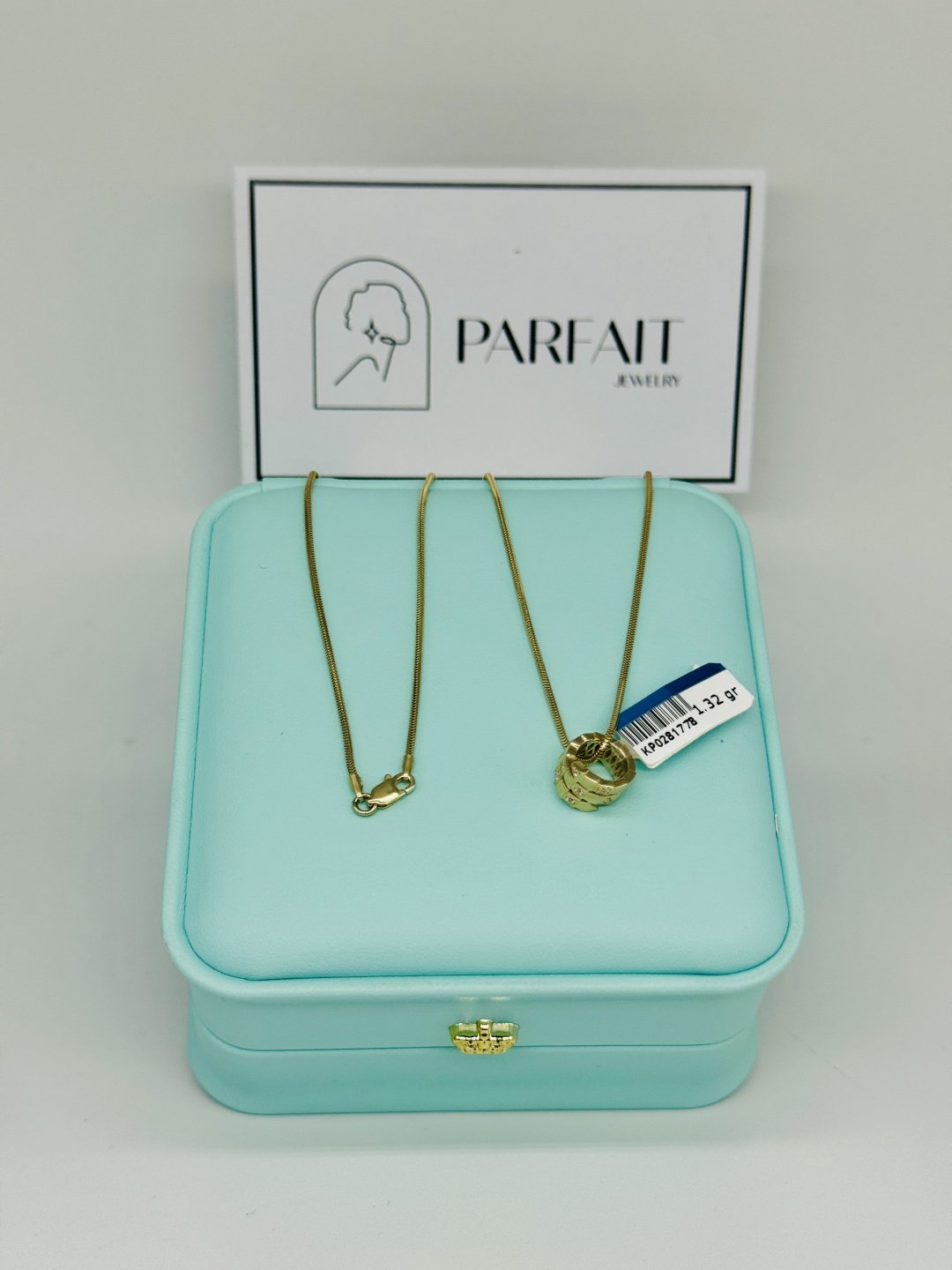 Колье PARFAIT JEWELRY PJ_Змейка_колье55_12 длина 55 см вес 6.2 г золото, фианит купить,NaN