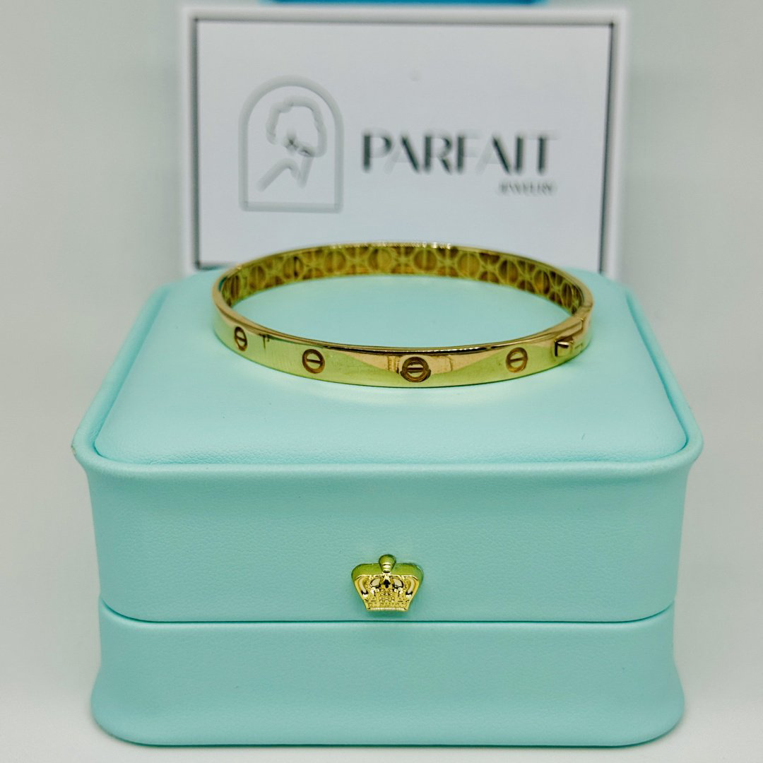Браслет PARFAIT JEWELRY PJ_КартББР_01 длина 18 см, вес 9 г золото, плетение обод купить,NaN