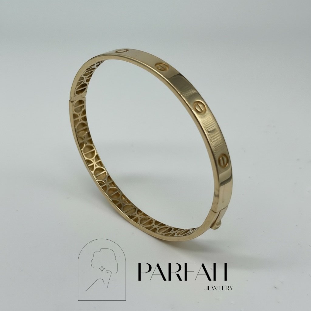 Браслет PARFAIT JEWELRY PJ_КартББР_05 длина 19 см, вес 9.4 г золото, плетение обод купить,NaN