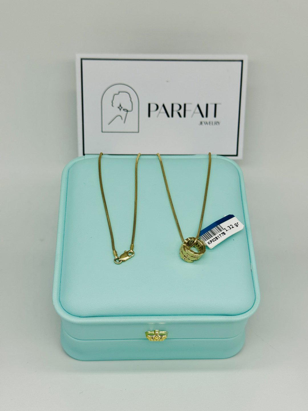 Колье PARFAIT JEWELRY PJ_Змейка_колье50_2 длина 50 см вес 4.9 г золото, фианит купить,NaN