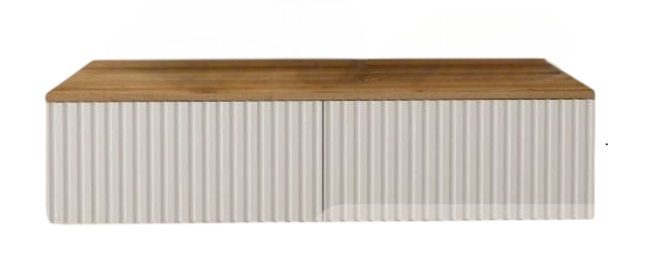 ТВ-тумба Adel Home Хезер AH0402 120x30x35см белый-коричневый купить,NaN