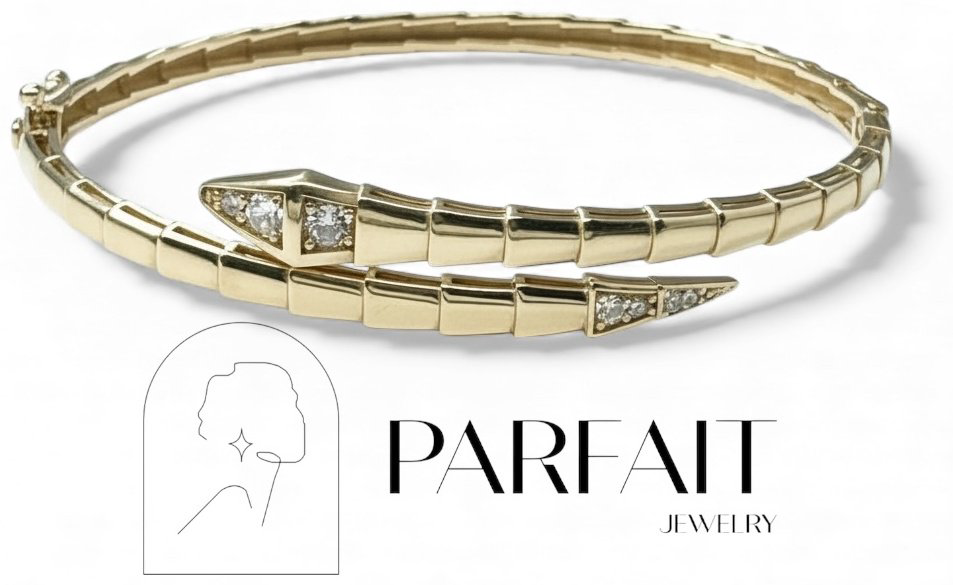 Браслет PARFAIT JEWELRY PJ_ЗмейкаБР_05 длина 19 см, вес 7.9 г золото, плетение обод купить,NaN