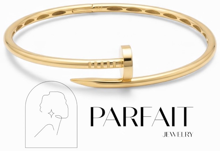 Браслет PARFAIT JEWELRY PJ_ГвоздикБР_04 длина 19 см, вес 7.1 г золото, плетение обод купить,NaN