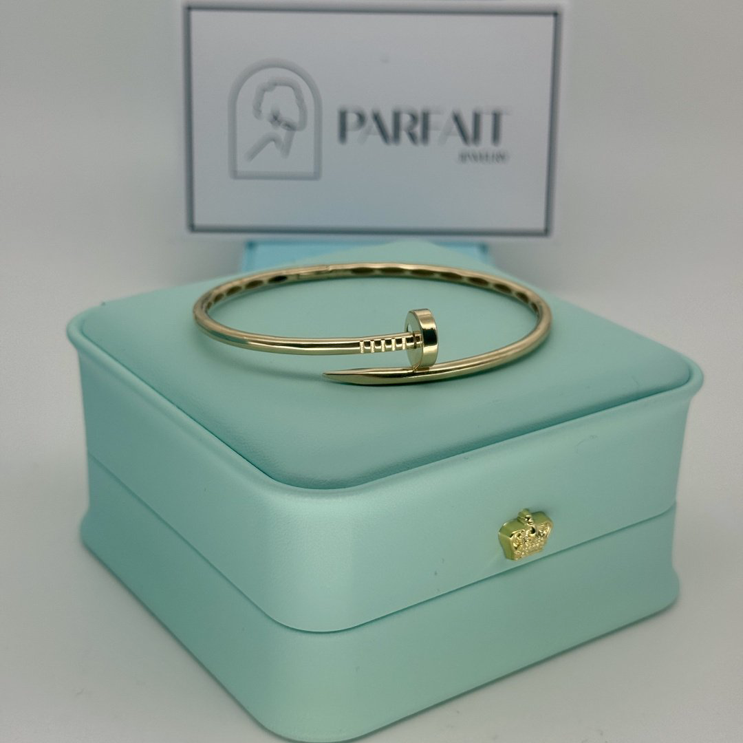 Браслет PARFAIT JEWELRY PJ_ГвоздикБР_04 длина 19 см, вес 7.1 г золото, плетение обод купить,NaN