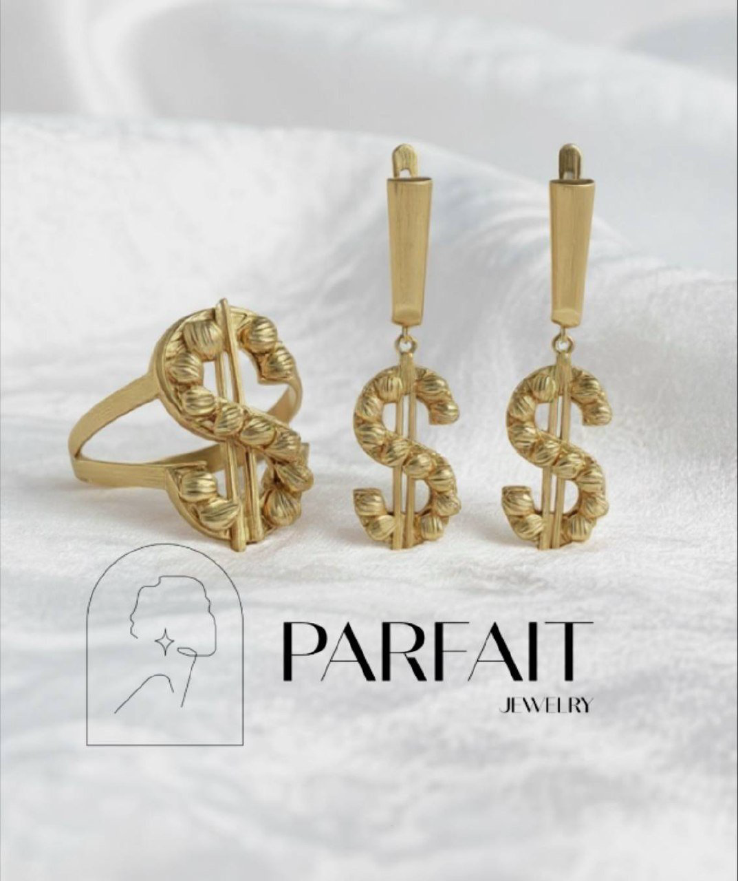 PARFAIT JEWELRY PJ_Dollar_05_18размер вес 8.4 г золото, без вставок купить,NaN