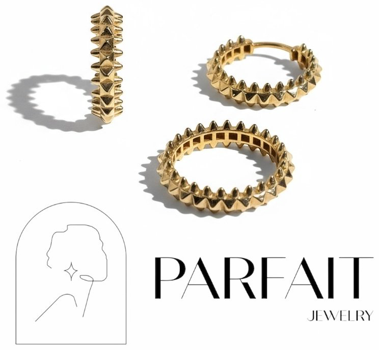 PARFAIT JEWELRY PJ_Шипы_только19размер_3 вес 7.05 г золото, без вставок купить,525200