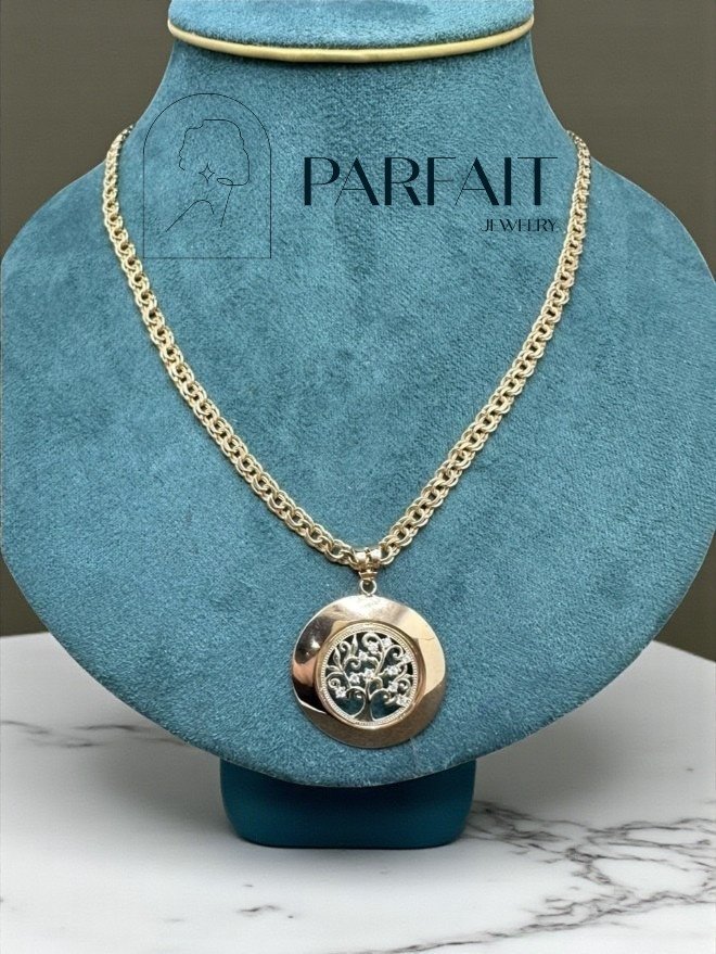 Колье PARFAIT JEWELRY Колье_Дерево_жизни_PJ23 длина 55 см вес 11.7 г золото, фианит купить,NaN