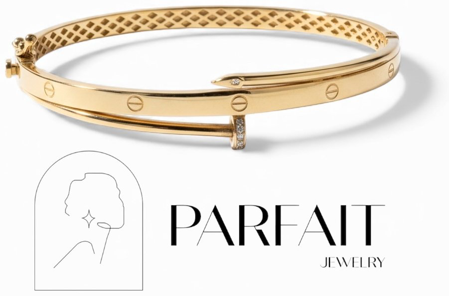 Браслет PARFAIT JEWELRY PJ_КартГвоздикБР_02 длина 18 см, вес 8.1 г золото, плетение обод купить,NaN