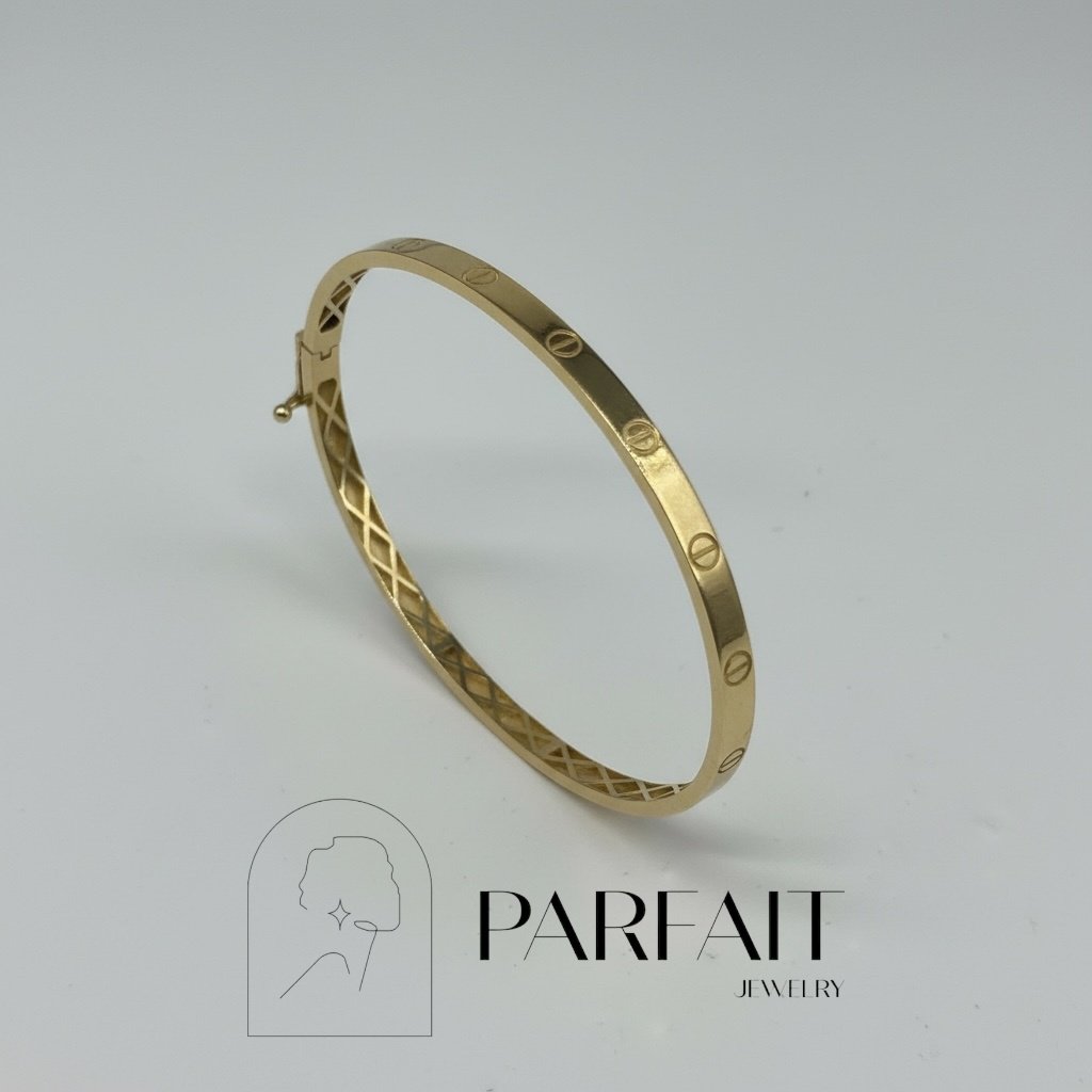 Браслет PARFAIT JEWELRY PJ_КартМБР_03 длина 19 см, вес 5.4 г золото, плетение обод купить,NaN