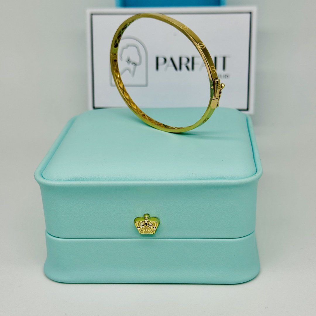 Браслет PARFAIT JEWELRY PJ_КартМБР_04 длина 19 см, вес 5.5 г золото, плетение обод купить,NaN