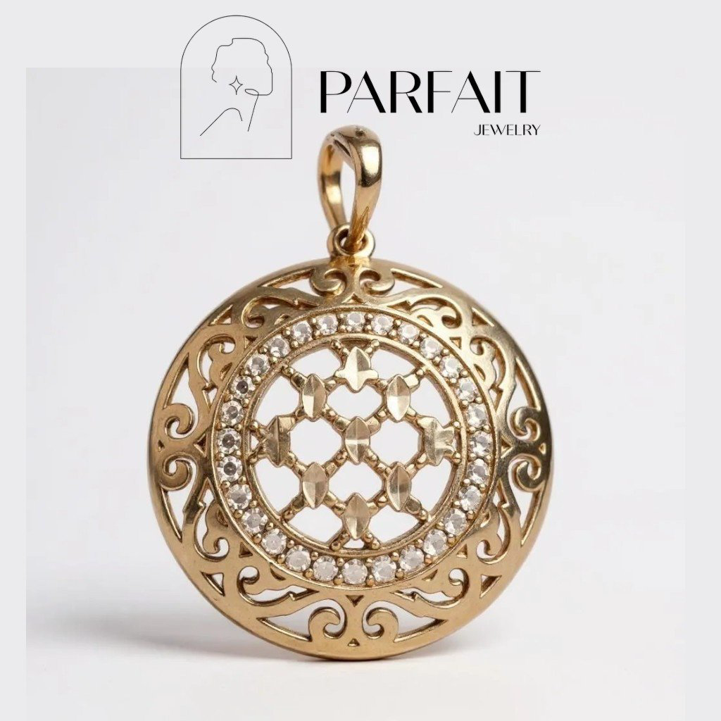 Подвеска PARFAIT JEWELRY GFC_PJ_Шанырак_16 вес 2.2 г золото, фианит купить,NaN