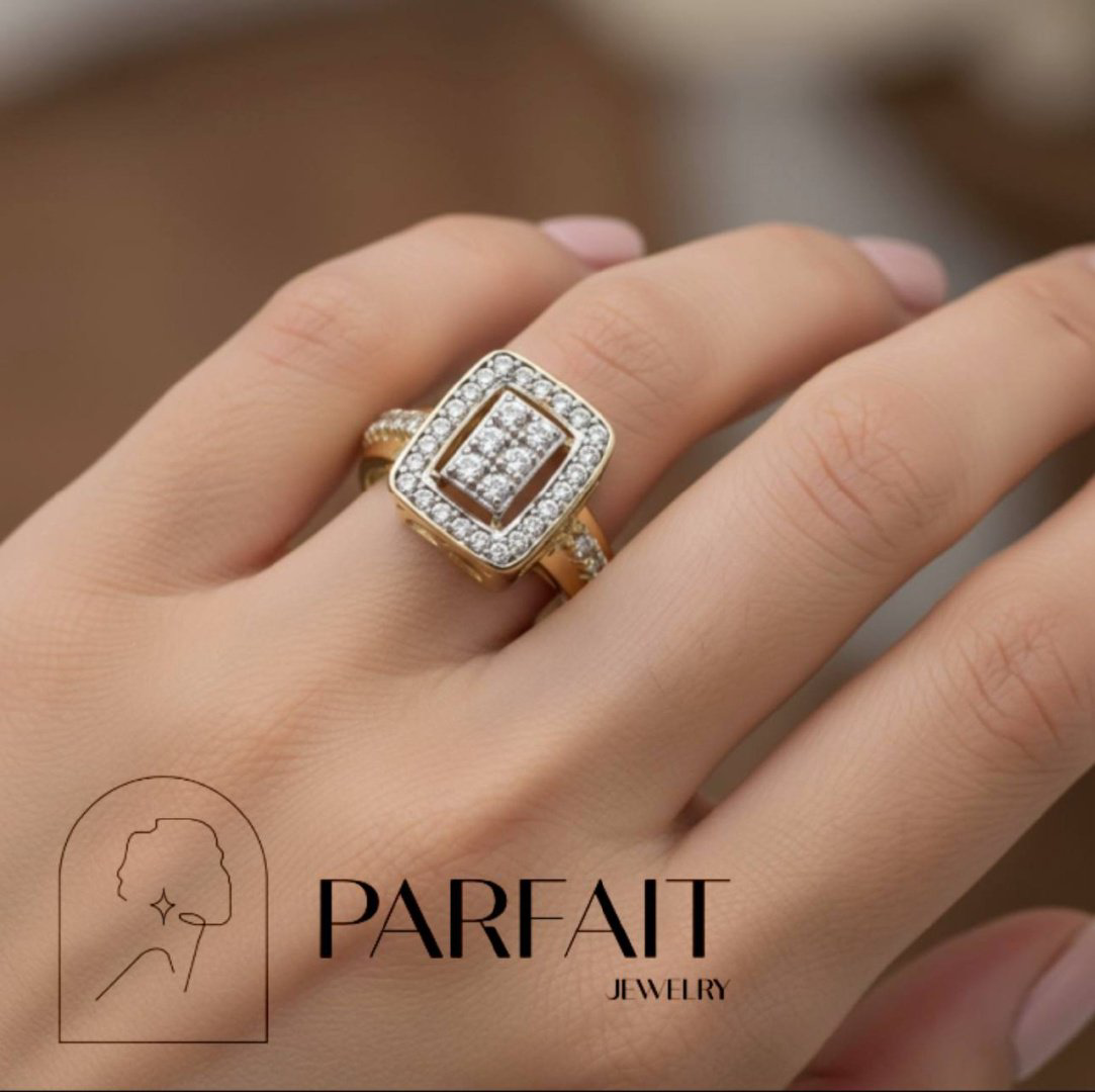Кольцо PARFAIT JEWELRY PJ_Baget_4 размер 19 вес 2.5 г золото, фианит купить,NaN