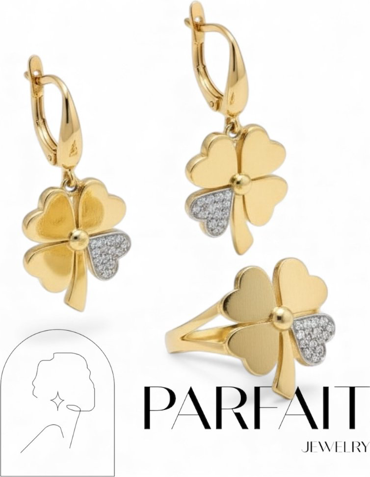 PARFAIT JEWELRY PJ_LoveCL_16.5размер_2 вес 8.2 г золото, фианит купить,NaN
