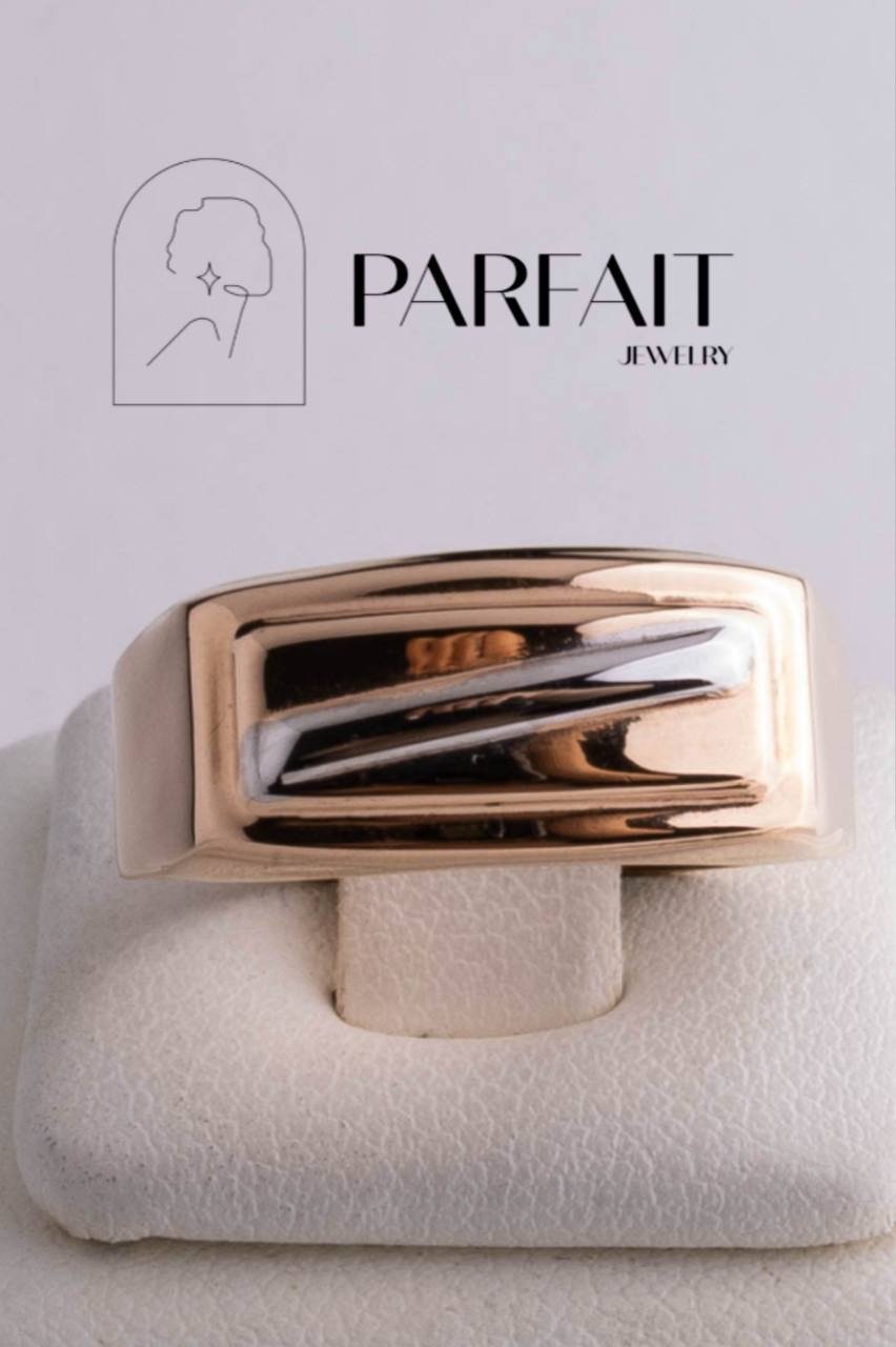 Кольцо PARFAIT JEWELRY Мужская печатка GFC_PJ_L_07 размер 20.5 вес 2.1 г золото, без вставок