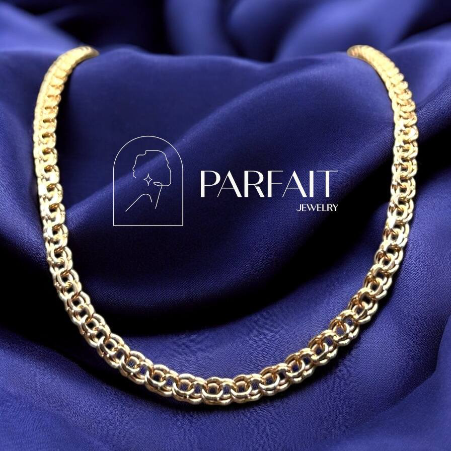 Цепь PARFAIT JEWELRY GFC_PJ_Бисмарк_Цепь_0286 длина 55 см, вес 16.75 г золото, плетение бисмарк купить,NaN
