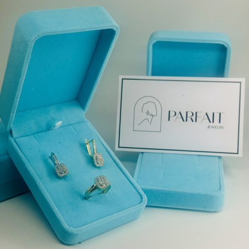 PARFAIT JEWELRY PJ_Baget_18.5размер_1 вес 6.8 г золото, фианит