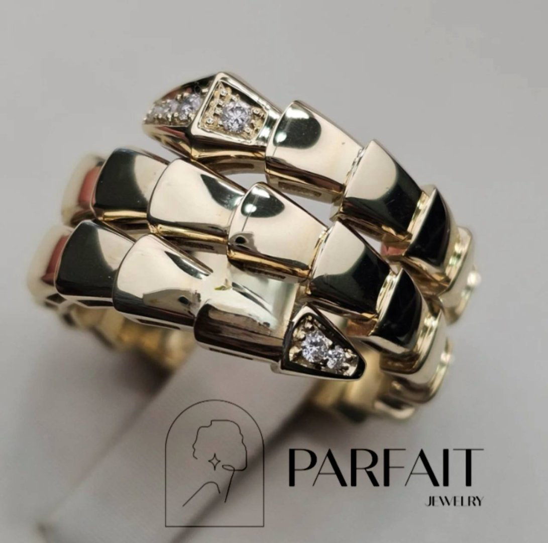 Кольцо PARFAIT JEWELRY GFC_PJ_Zmeika_IG_034 размер 17.5 вес 2.93 г золото, фианит купить,NaN