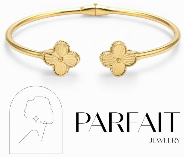 Браслет PARFAIT JEWELRY PJ_CLБР_04 длина 19 см, вес 8.2 г золото, плетение обод купить,NaN