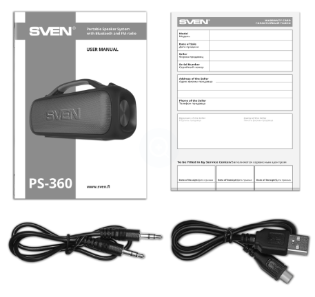 Акустическая система SVEN PS-360 черный купить,34990