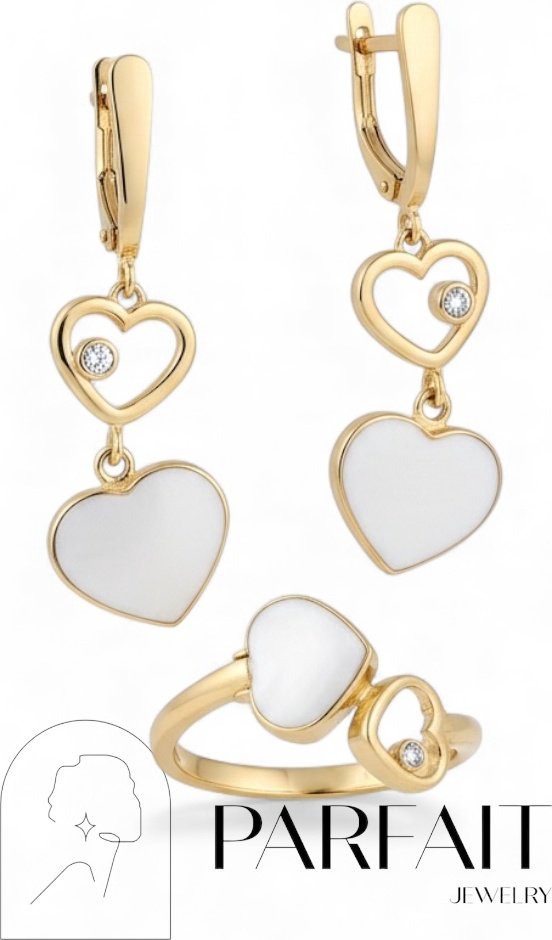 PARFAIT JEWELRY PJ_WhiteChprd_18размер_2 вес 5.7 г золото, фианит купить,NaN