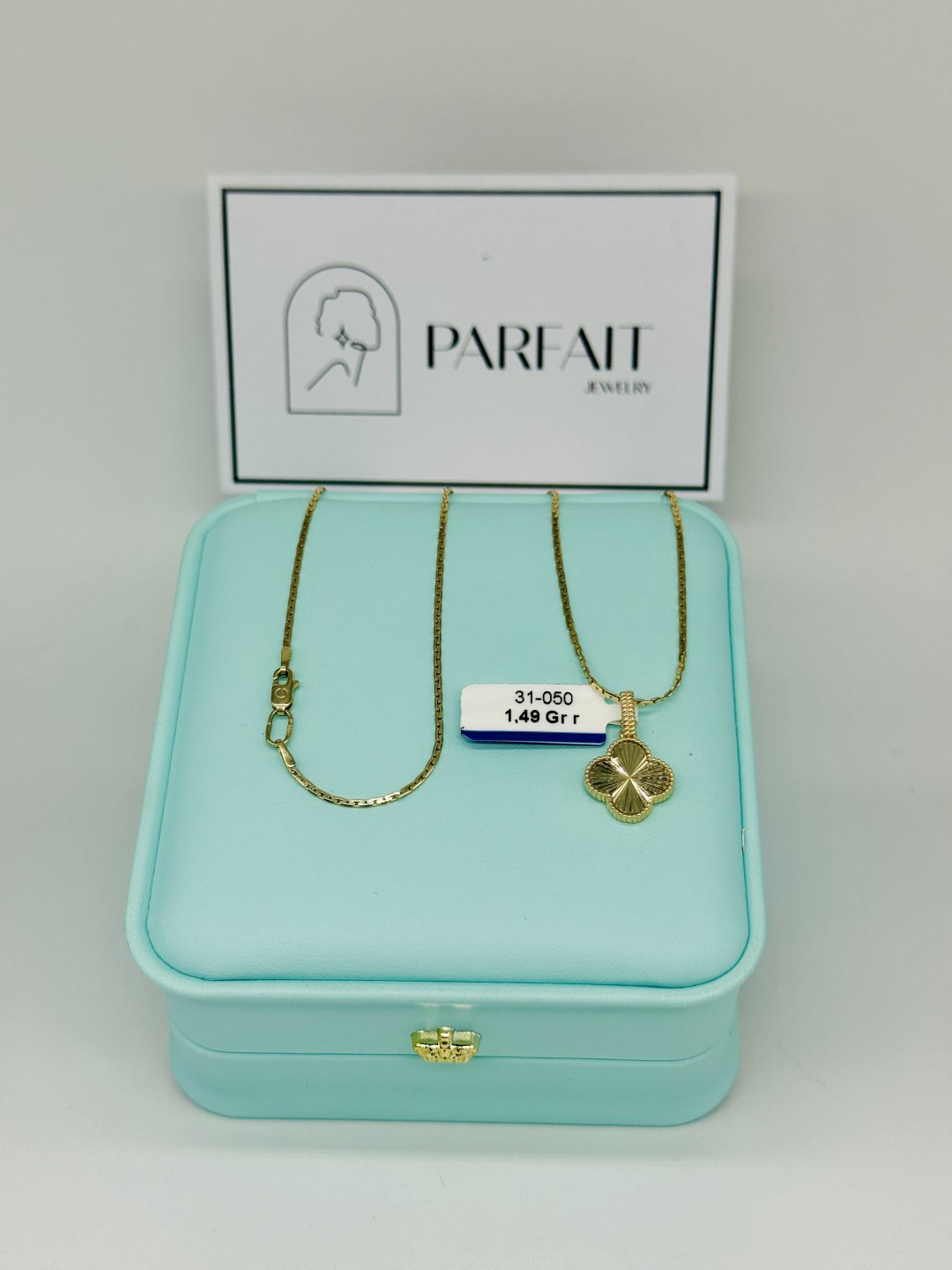 Колье PARFAIT JEWELRY PJ_Банан_Ванклиф_м_50_2 длина 50 см вес 5.05 г золото, без вставок купить,NaN