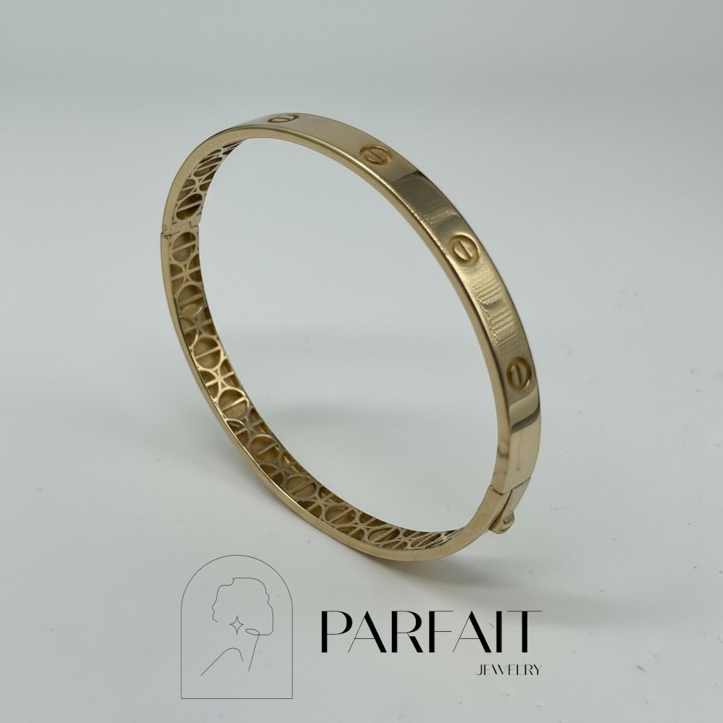 Браслет PARFAIT JEWELRY PJ_КартББР_04 длина 19 см, вес 9.3 г золото, плетение обод купить,NaN